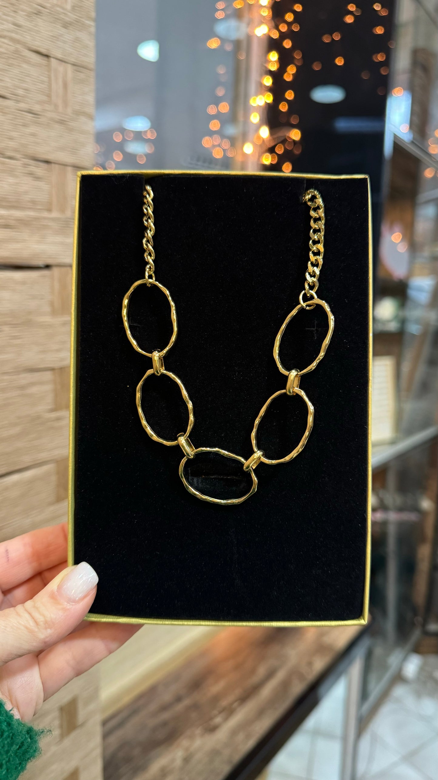 Statement ring necklace